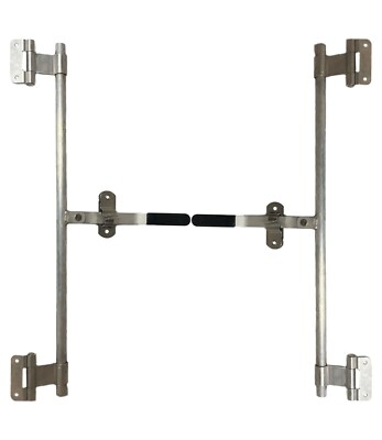 2 Pack 36'' Aluminum Cargo Trailer Swing Door Hinged Cam Bar Lock Hasp