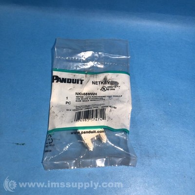 Panduit NK688MWH Cat 6 Punchdown Keystone Jack Module FNFP