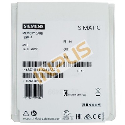 1PCS New Siemens 6ES7954-8LE03-0AA0 SIMATIC 12Mb MMC S7-1X00 CPU Memory Card