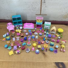 Shopkins 80 Piece Lot Furniture Couch Food Accessories Girls Used