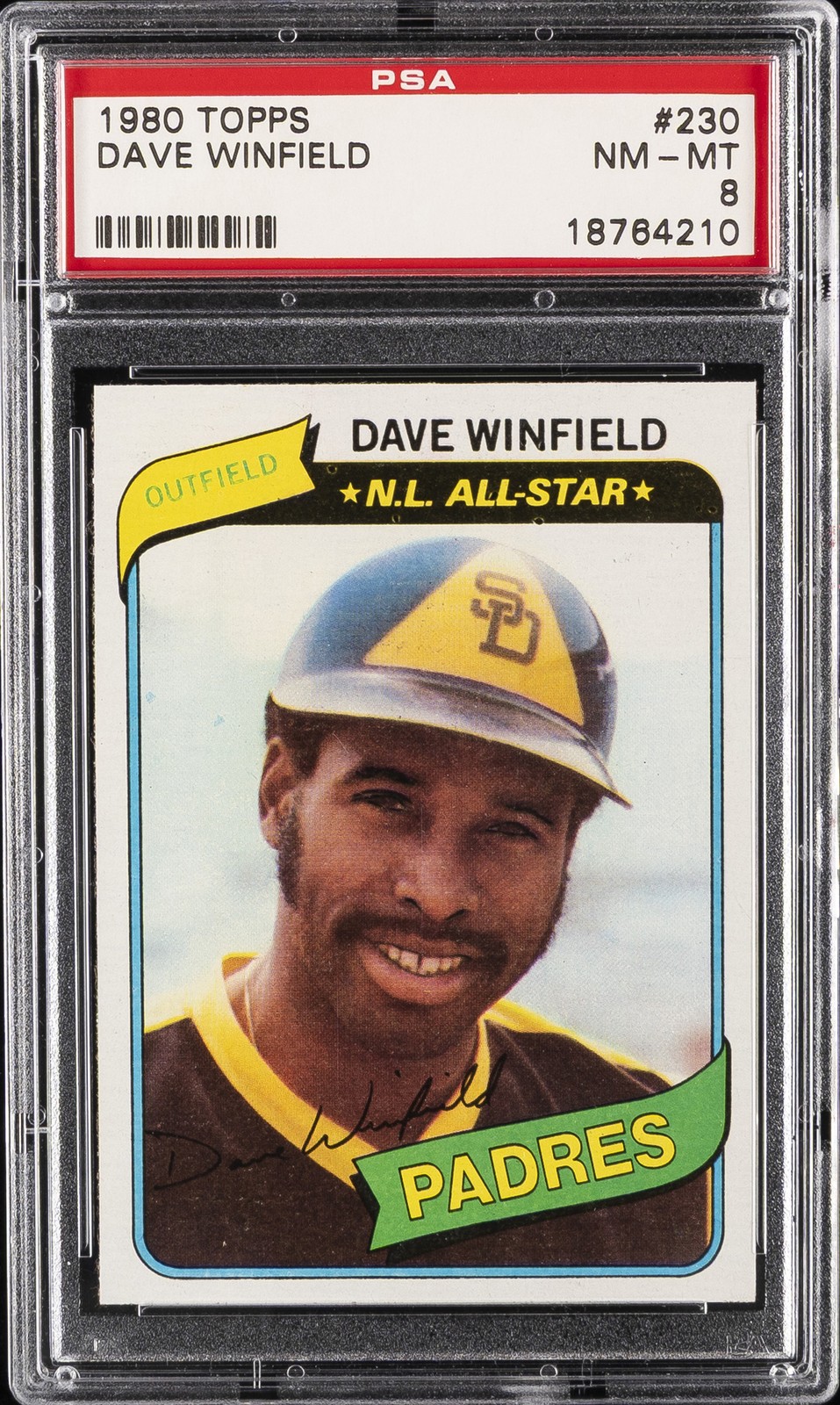 1980 TOPPS #230 DAVE WINFIELD PSA 8