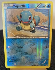 Squirtle 24/135 Reverse Holo Plasma Storm Pokémon Card LP+/NM-