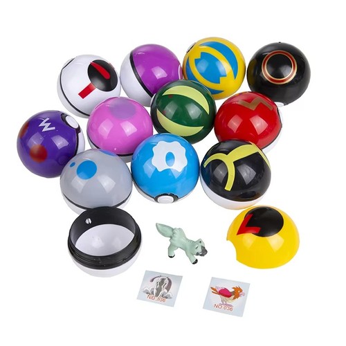 12Pcs/Set Pokeball Anime Action Figure Game Pocket Monster Genie Ball - Picture 5 of 11