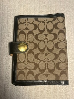 VINTAGE Coach Planner Agenda Notebook 8.75'' x 6.5  Jacquard