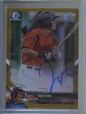 2018 Bowman Chrome Prospect Gold Refractor 41/50 Jake Ring #CPA-JRI Auto f0v