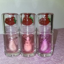 Strawberry Mini Lip Gloss Set 3pc Berry Soft ...
