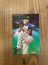 2016 Calbee Professional Baseball Chips Shohei Ohtani Gold Foil Autographed Star