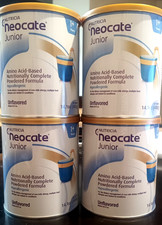 4 NEOCATE Junior Jr Hypoallergenic Formula Nutricia Unflavored Cans Ex 7/26