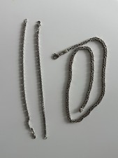 K&ouml;nigsketten 925 Silber 1 x 50cm 5mm 50gr 2 x 20cm 3mm 8gr Halskette & Armb&auml;nder