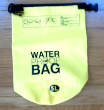 YELLOW DRY BAG 5L WATERPROOF DRY BAG***NEW NO TAGS**