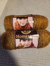 Lot Of 2 NEW Lion Brand Homespun Yarn 6oz Bourbon Whiskey 409 Bulky