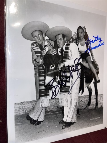 Signed Autographed 8 X 10 Photo Dorothy Lamour & Bob Hope Road To Rio COA - Picture 4 of 6