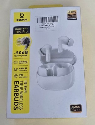 Bass BP1 Pro Wireless Earbuds, Adaptive Noise Cancell