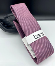 Bar III Men's Silk Blend Tie  Pink  State Solid  NEW MSRP: 55.