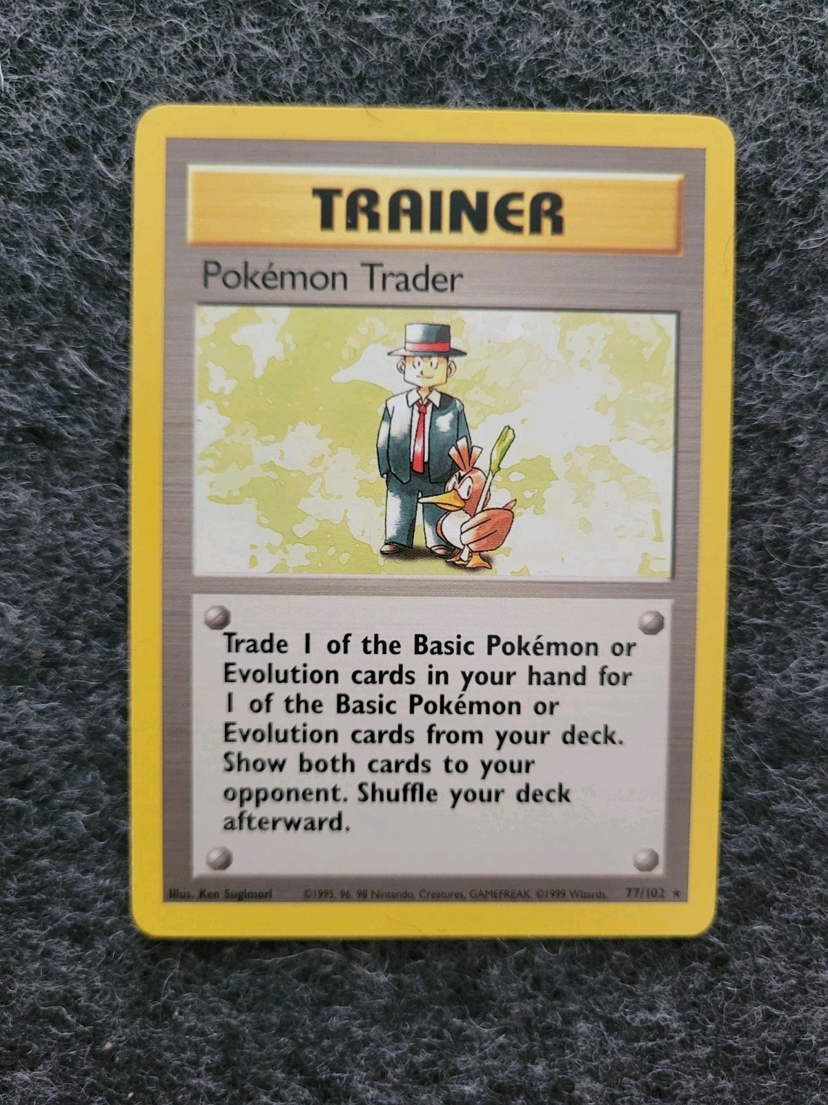 Pokemon Trader - 77/102 - Pokemon Base Set Unlimited Rare Card WOTC