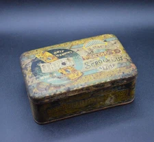 Vintage J.B. Pace Scroll Cut Tobacco tin and American Can Company Tin empty tins
