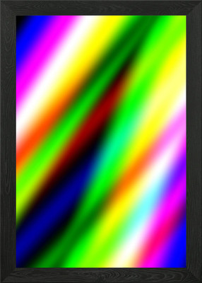 Rainbow Gradient Background Framed Wall Art Poster Canvas Print Picture
