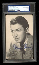James Jimmy Stewart 1950s Exhibits Card Signe...
