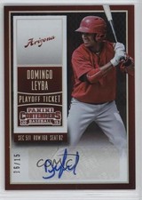 2015 Panini Contenders Prospect Playoff Ticket 6/15 Domingo Leyba #16 Auto fm0