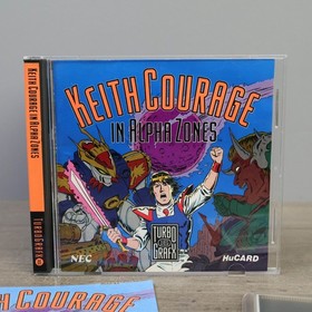 Keith Courage in Alpha Zones (TurboGrafx-16) Great Cond CIB Complete w/ Comic