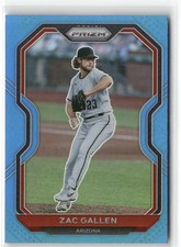 2021 Panini Prizm Zac Gallen Carolina Blue Prizm Arizona Diamondbacks #65