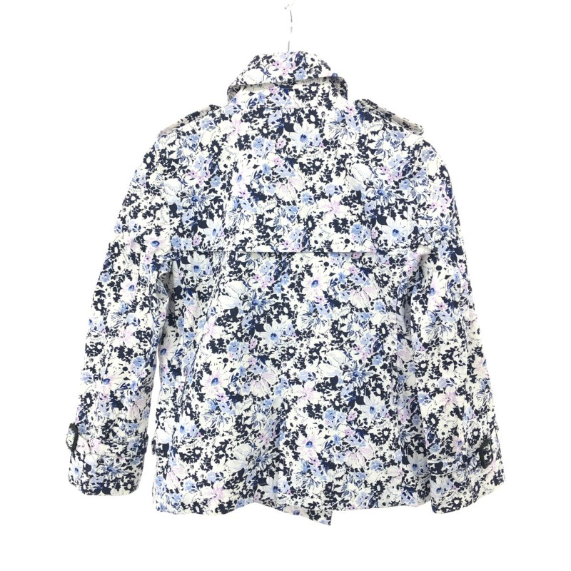 Burberry Multicolor Floral Pattern Half Trench Co… - image 3