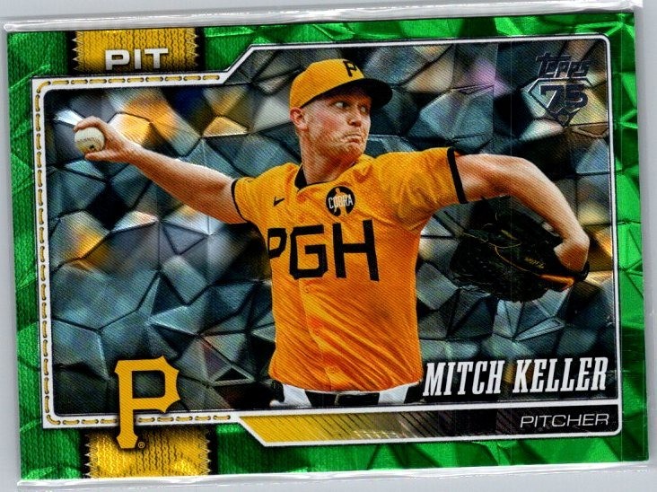 2026 Topps #436 Mitch Keller Green Diamante Foil #/99