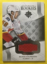 Oliver Kylington 2016-17 Upper Deck Ultimate ROOKIE JERSEY Card #139 /249 FLAMES. rookie card picture
