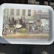 The Blenheim Leaving The Star Hotel Metal Serving Tray Vintage