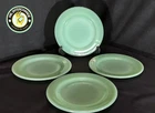 Set of Four (4) Fire-King Jadeite Restaurant Ware 6-3/4" Inch Plates