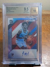 2019-20 Donruss Optic Ja Morant Signature Series Choice Rookie Auto RC 9.5