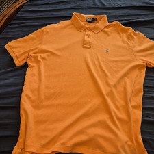 Polo Ralph Lauren Mens XL Peach Orange Polo S...