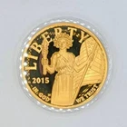 2015 U. S. Mint American Liberty High Relief Coin 24k Gold Layered