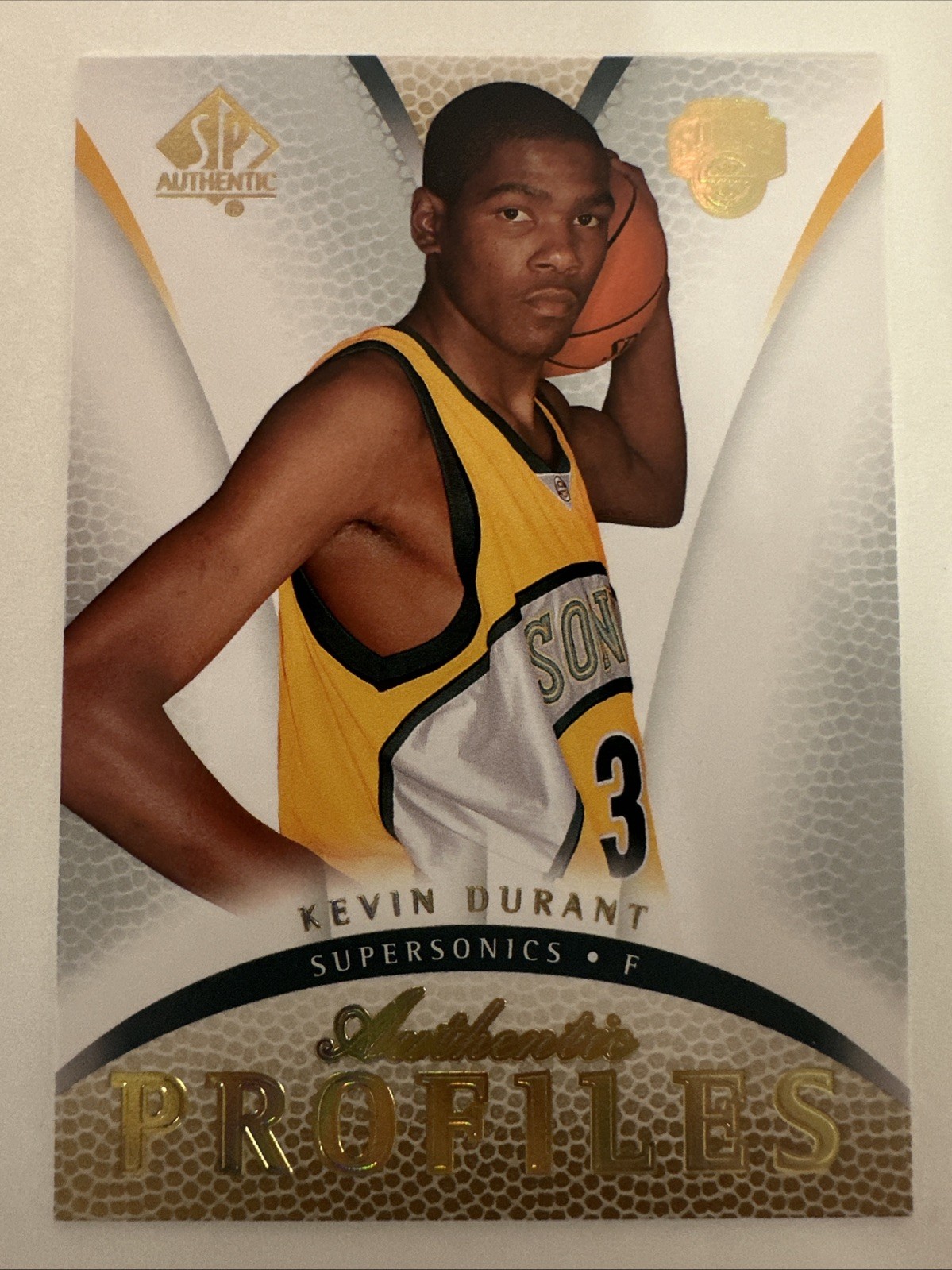 2007-08 SP Authentic Authentic Profiles Kevin Durant #AP-13 RC Seattle Sonics