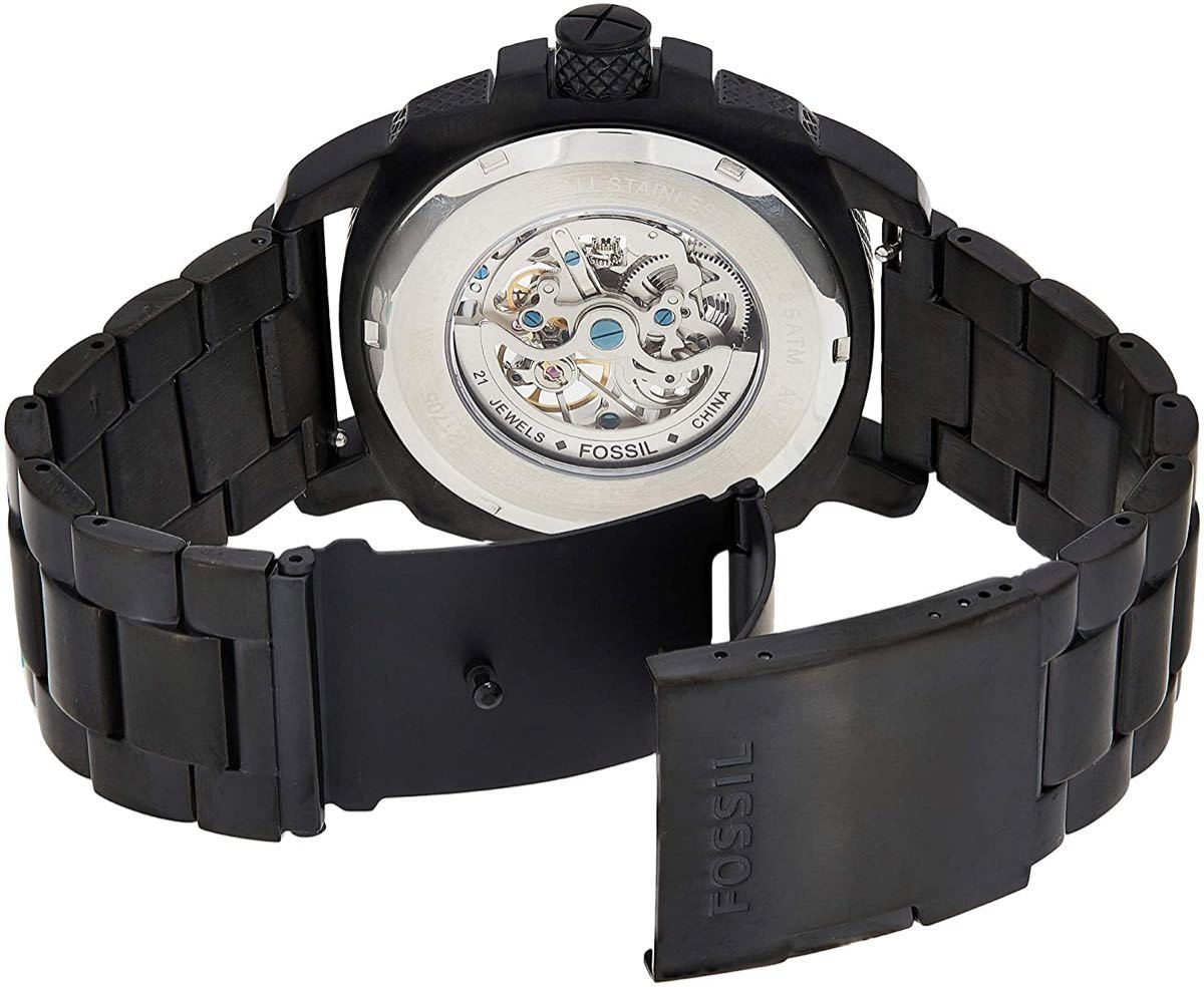 FOSSIL 自動巻き時計 ME3080 ブラック Amazon.co.jp: Fossil Men's Modern Machine ME3080 Black
