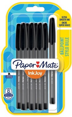 Paper:Mate Kugelschreiber InkJoy 100 8er Blister schwarz