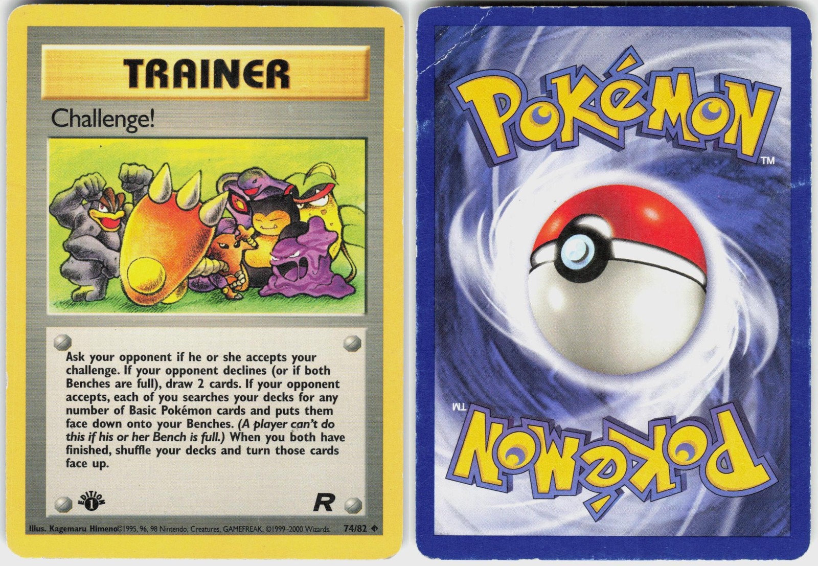 Challenge! 74/82 Uncommon Team Rocket Pokemon 1st Edition HP