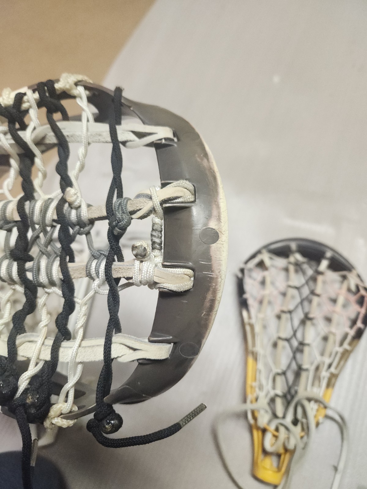 Lot Of 3 Vintage Strung Warrior Lacrosse Heads