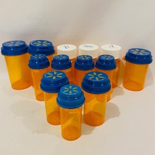 13 Various Size Empty Medicine Pill Amber Bottles Crafts Storage Small Items