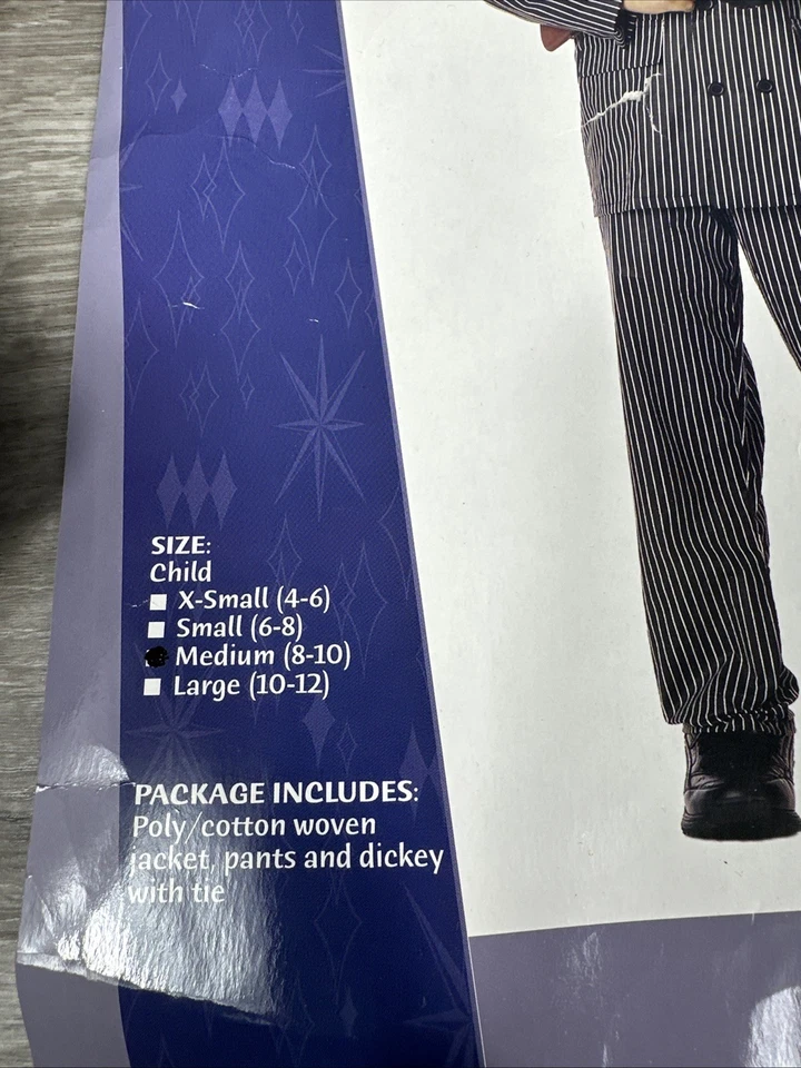 California Costume Gangster Costume Kids Size Medium 8-10  Jacket And Pants Only - Image 2 of 4