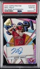 2023 TOPPS PRISTINE OH, SNAP! AUTO #OSAMT MIKE TROUT PSA 10