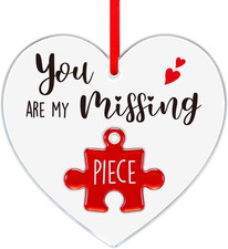 Heart Puzzle Valentines Ornaments Decoration - Acrylic You Are My Missing Piece