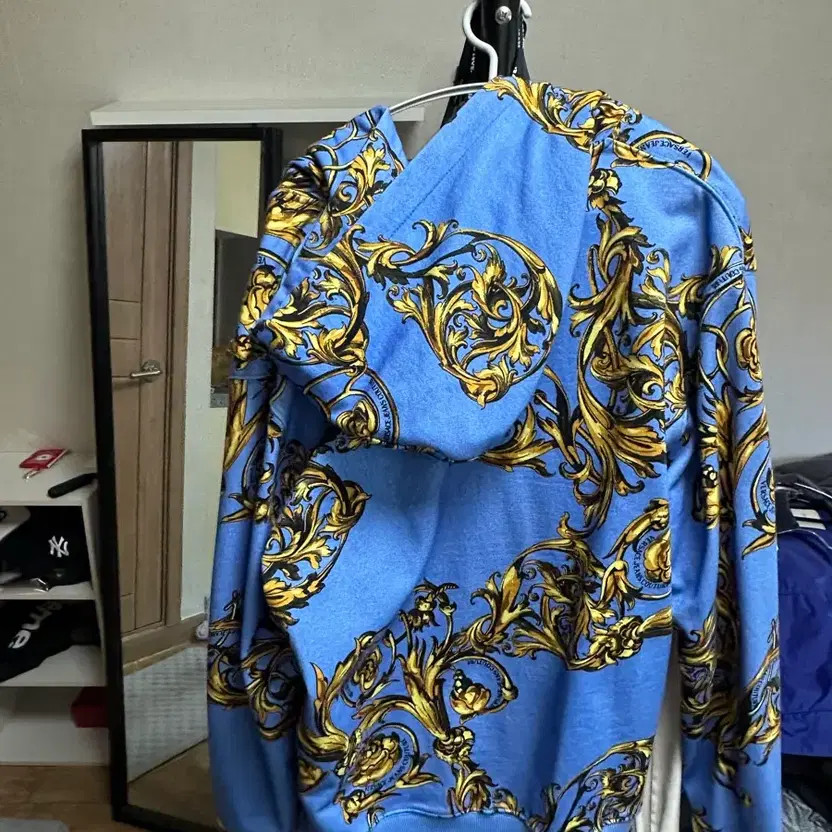 Versace Jeans Blue Baroque Hoodie 100% Authentic thumbnail 5