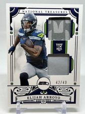 Elijah Arroyo 2025 Panini National Treasures Rookie Dual Materials MEM RC /49