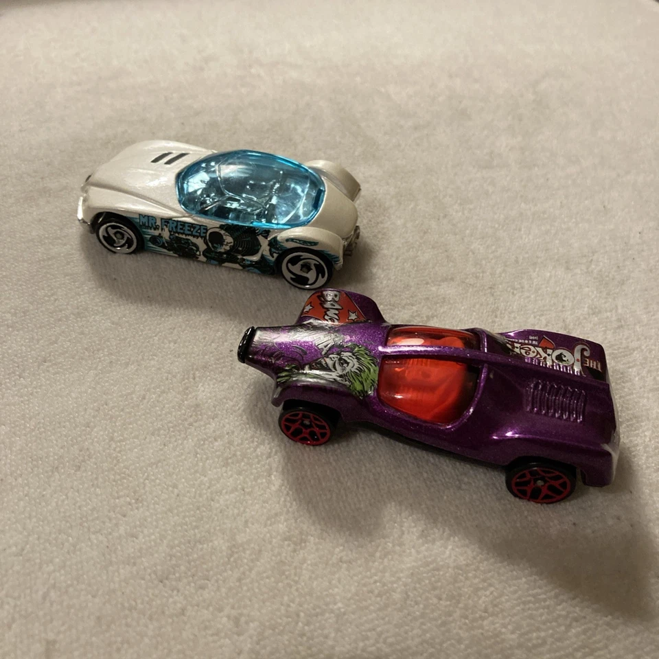 Lot Of 4 Vintage Hot Wheels DC Comics Cars Batmobile Joker Mr Freeze Bane - Image 3 of 4