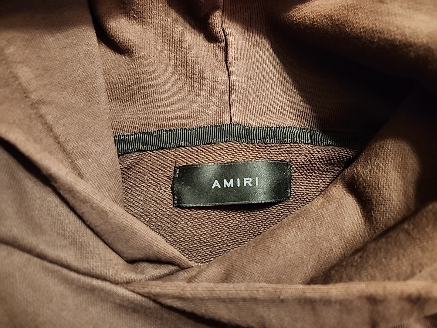 Authentic Amiri Brown Core Logo Hoodie brown color rust faded distressed L USA