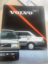 Volvo 360 Car Sales Brochure 1987 UK Market