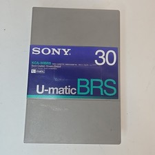 Sony 3/4 U-Matic KCA-30XBR Back Coated Broadcast Master VideoTape