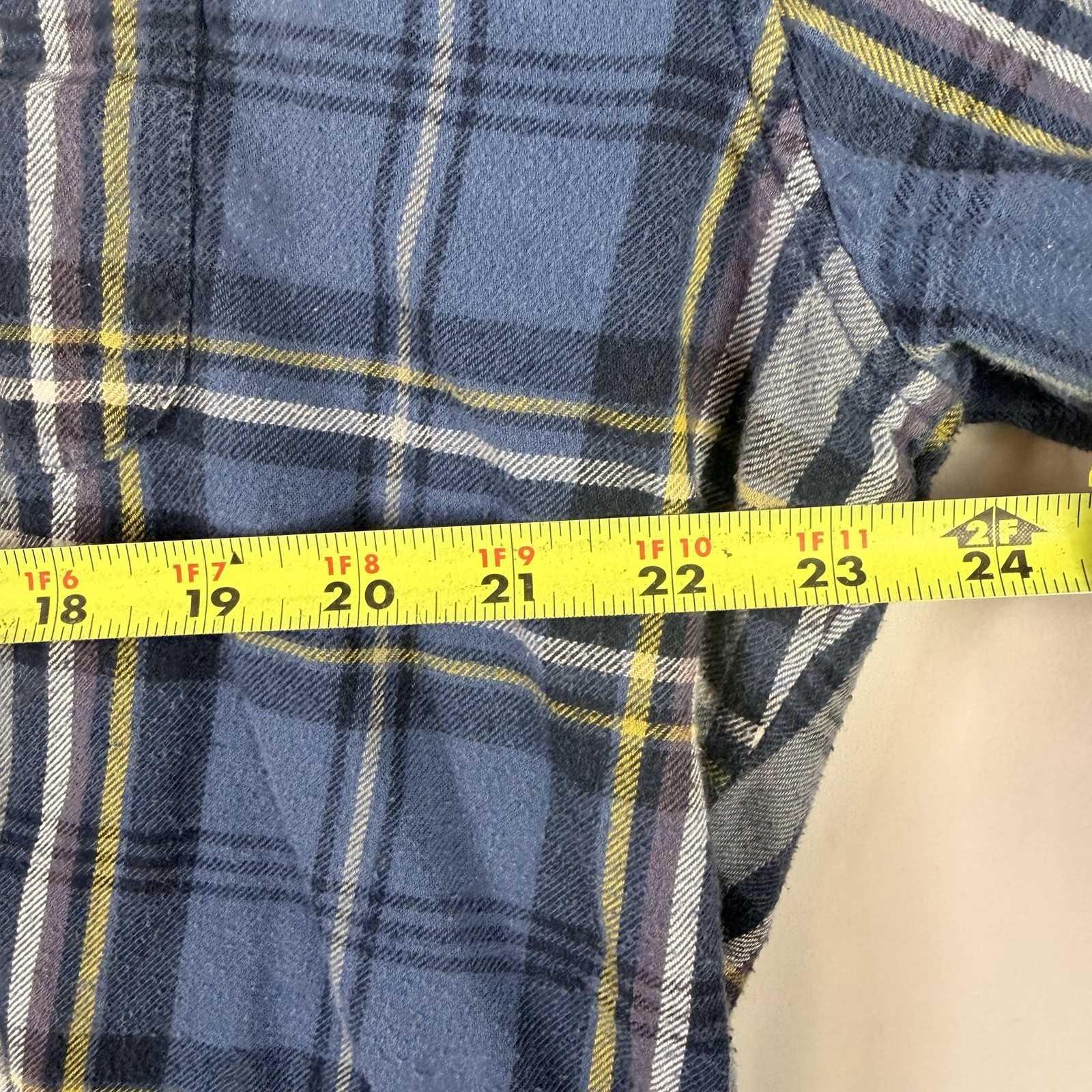 John Bartlett Consensus Blue Flannel Button Up Sh… - image 7