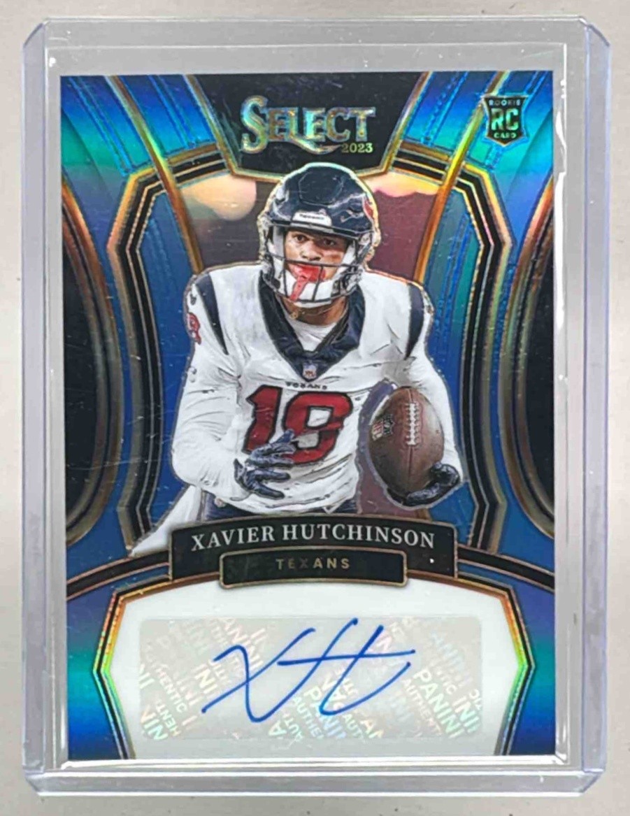 Xavier Hutchinson Panini Select Rookie Signatures #RSIXHU Light Blue